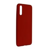 Nevarium Dtech Huawei P20 Uyumlu Kılıf Yumuşak Dokulu Silikon Bordo
