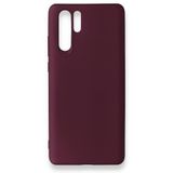 Nevarium Dtech Huawei P30 Pro Uyumlu Kılıf Yumuşak Dokulu Silikon Mürdüm