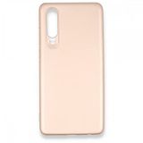 Nevarium Dtech Huawei P30 Uyumlu Kılıf Yumuşak Dokulu Silikon Rose Gold