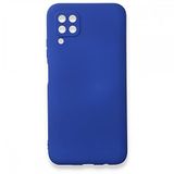Nevarium Dtech Huawei P40 Lite Uyumlu Kılıf Yumuşak Dokulu Silikon Mavi