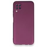Nevarium Dtech Huawei P40 Lite Uyumlu Kılıf Yumuşak Dokulu Silikon Mürdüm