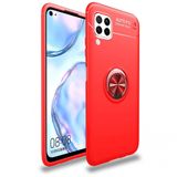 Nevarium Dtech Huawei P40 Lite Uyumlu Kılıf Yüzüklü Silikon Range Kırmızı