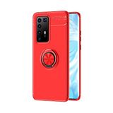 Nevarium Dtech Huawei P40 Pro Uyumlu Kılıf Yüzüklü Silikon Range Kırmızı