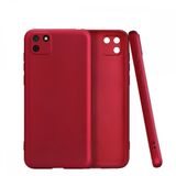 Nevarium Dtech Huawei Y5P Uyumlu Kılıf Yumuşak Dokulu Silikon Bordo