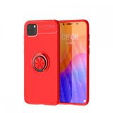 Nevarium Dtech Huawei Y5P Uyumlu Kılıf Yüzüklü Silikon Range Kırmızı