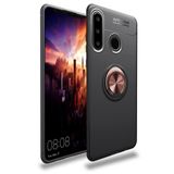 Nevarium Dtech Huawei Y6P Uyumlu Kılıf Yüzüklü Silikon Range Siyah-Gold