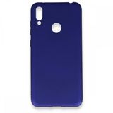 Nevarium Dtech Huawei Y7 2019 Uyumlu Kılıf Yumuşak Dokulu Silikon Lacivert