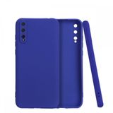 Nevarium Dtech Huawei Y8P Uyumlu Kılıf Yumuşak Dokulu Silikon Lacivert
