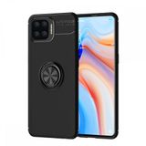 Nevarium Dtech Oppo A73 Uyumlu Kılıf Yüzüklü Silikon Range Siyah