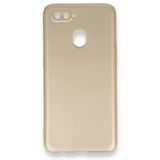 Nevarium Dtech Oppo AX7 Uyumlu Kılıf Yumuşak Dokulu Silikon Gold