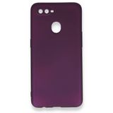 Nevarium Dtech Oppo AX7 Uyumlu Kılıf Yumuşak Dokulu Silikon Mürdüm