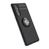 Nevarium Dtech Oppo Reno 3 Pro Uyumlu Kılıf Yüzüklü Silikon Range Siyah