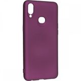Nevarium Dtech Samsung Galaxy A10S Uyumlu Kılıf Yumuşak Dokulu Silikon Mürdüm
