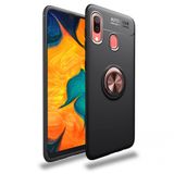 Nevarium Dtech Samsung Galaxy A10S Uyumlu Kılıf Yüzüklü Silikon Range Siyah-Gold