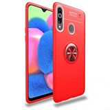 Nevarium Dtech Samsung Galaxy A20S Uyumlu Kılıf Yüzüklü Silikon Range Kırmızı