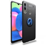Nevarium Dtech Samsung Galaxy A20S Uyumlu Kılıf Yüzüklü Silikon Range Siyah-Mavi