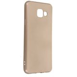 Nevarium Dtech Samsung Galaxy A3 2016 Uyumlu Kılıf Yumuşak Dokulu Silikon Gold