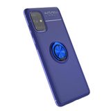 Nevarium Dtech Samsung Galaxy A71 Uyumlu Kılıf Yüzüklü Silikon Range Mavi