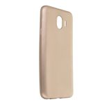 Nevarium Dtech Samsung Galaxy J4 Uyumlu Kılıf Yumuşak Dokulu Silikon Gold