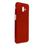 Nevarium Dtech Samsung Galaxy J6 Plus Uyumlu Kılıf Yumuşak Dokulu Silikon Bordo
