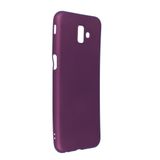 Nevarium Dtech Samsung Galaxy J6 Plus Uyumlu Kılıf Yumuşak Dokulu Silikon Mürdüm