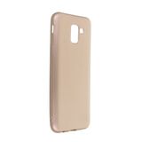 Nevarium Dtech Samsung Galaxy J6 Uyumlu Kılıf Yumuşak Dokulu Silikon Gold