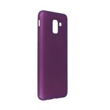 Nevarium Dtech Samsung Galaxy J6 Uyumlu Kılıf Yumuşak Dokulu Silikon Mürdüm