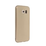 Nevarium Dtech Samsung Galaxy S6 Uyumlu Kılıf Yumuşak Dokulu Silikon Gold