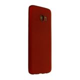 Nevarium Dtech Samsung Galaxy S7 Edge Uyumlu Kılıf Yumuşak Dokulu Silikon Bordo
