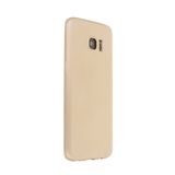 Nevarium Dtech Samsung Galaxy S7 Edge Uyumlu Kılıf Yumuşak Dokulu Silikon Gold