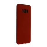 Nevarium Dtech Samsung Galaxy S8 Plus Uyumlu Kılıf Yumuşak Dokulu Silikon Bordo