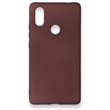 Nevarium Dtech Xiaomi Mi 8 SE Uyumlu Kılıf Yumuşak Dokulu Silikon Mürdüm