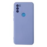 Nevarium General Mobile GM 21 Plus Uyumlu Kılıf Lansman içi Kadife Nano Silikon - Lila
