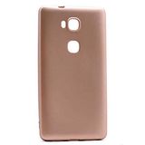 Nevarium Huawei GR5 Uyumlu Kılıf Silikon Yumuşak Dokulu Premium- Gold