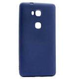 Nevarium Huawei GR5 Uyumlu Kılıf Silikon Yumuşak Dokulu Premium- Lacivert