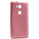 Nevarium Huawei GR5 Uyumlu Kılıf Silikon Yumuşak Dokulu Premium- Rose Gold