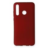 Nevarium Huawei Honor 20 Lite Kılıf Yumuşak Dokulu Silikon Premium - Bordo