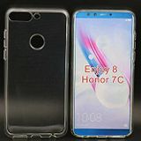 Nevarium Huawei Honor 7C Uyumlu Kılıf Şeffaf Silikon Lüx