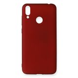 Nevarium Huawei Honor 8C Kılıf Yumuşak Dokulu Silikon Premium - Bordo