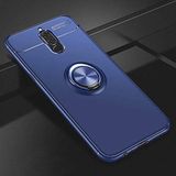 Nevarium Huawei Mate 10 Lite Uyumlu Kılıf Yüzüklü Silikon Range - Mavi