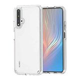 Nevarium Huawei Nova 5T Uyumlu Kılıf Şeffaf Sert TPU Silikon