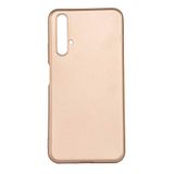 Nevarium Huawei Nova 5T Uyumlu Kılıf Silikon Yumuşak Dokulu Premium- Gold
