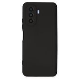 Nevarium Huawei Nova Y70 Kılıf Kamera Korumalı Yumuşak Dokulu Silikon - Siyah