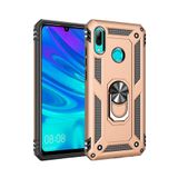 Nevarium Huawei P Smart 2019 Kılıf Tank Yüzüklü Yüksek Korumalı Silikon Sofya - Gold