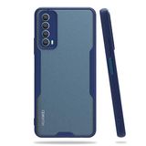 Nevarium Huawei P Smart 2021 Uyumlu Kılıf Arkası Mat Kamera Korumalı Silikon - Lacivert