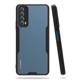 Nevarium Huawei P Smart 2021 Uyumlu Kılıf Arkası Mat Kamera Korumalı Silikon - Siyah