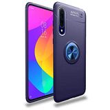 Nevarium Huawei P Smart Pro 2019 Uyumlu Kılıf Yüzüklü Silikon Range - Mavi