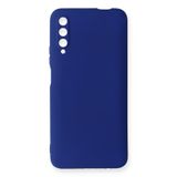Nevarium Huawei P Smart Pro / Y9S Kılıf Yumuşak Dokulu Silikon Premium - Lacivert