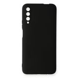 Nevarium Huawei P Smart Pro / Y9S Kılıf Yumuşak Dokulu Silikon Premium - Siyah
