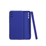 Nevarium Huawei P Smart S Kılıf Yumuşak Dokulu Silikon Premium - Lacivert